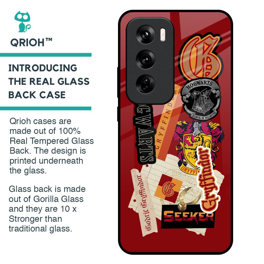 Gryffindor Glass Case for Oppo Reno 12 Pro 5G