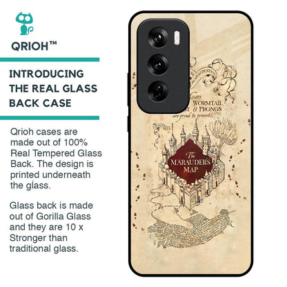 Magical Map Glass Case for Oppo Reno 12 Pro 5G