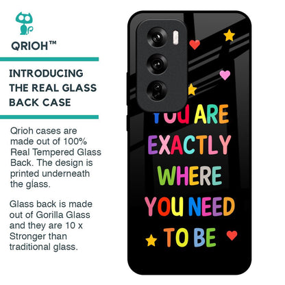 Magical Words Glass Case for Oppo Reno 12 Pro 5G