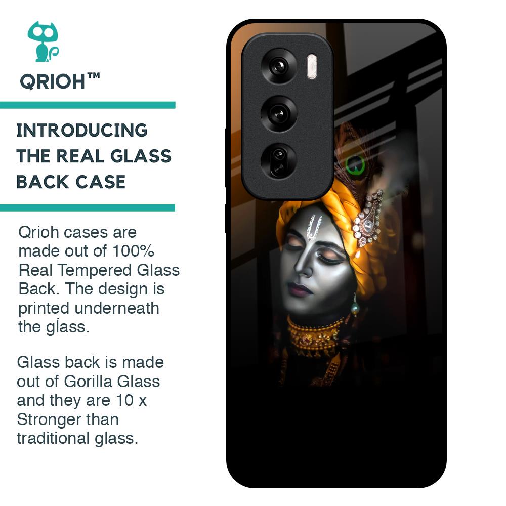 Ombre Krishna Glass Case for Oppo Reno 12 Pro 5G