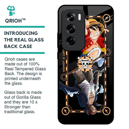 Shanks & Luffy Glass Case for Oppo Reno 12 Pro 5G