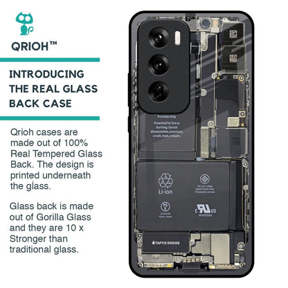 Skeleton Inside Glass Case for Oppo Reno 12 Pro 5G