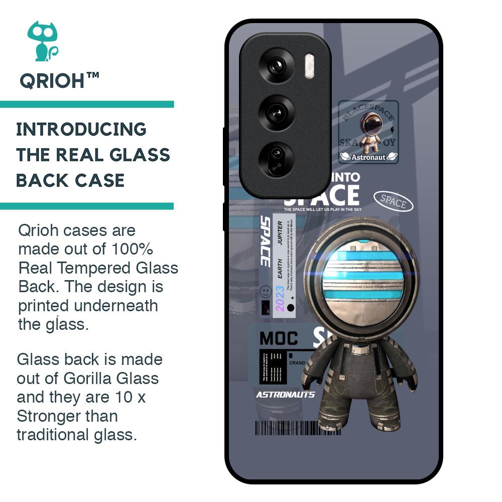 Space Travel Glass Case for Oppo Reno 12 Pro 5G