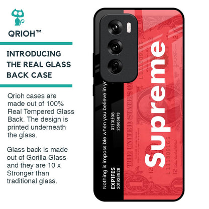 Supreme Ticket Glass Case for Oppo Reno 12 Pro 5G