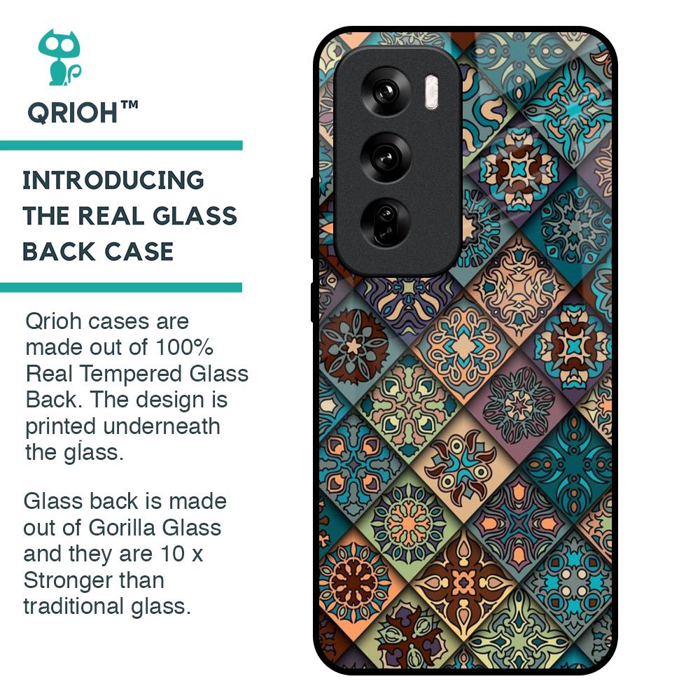 Retro Art Glass Case for Oppo Reno 12 Pro 5G