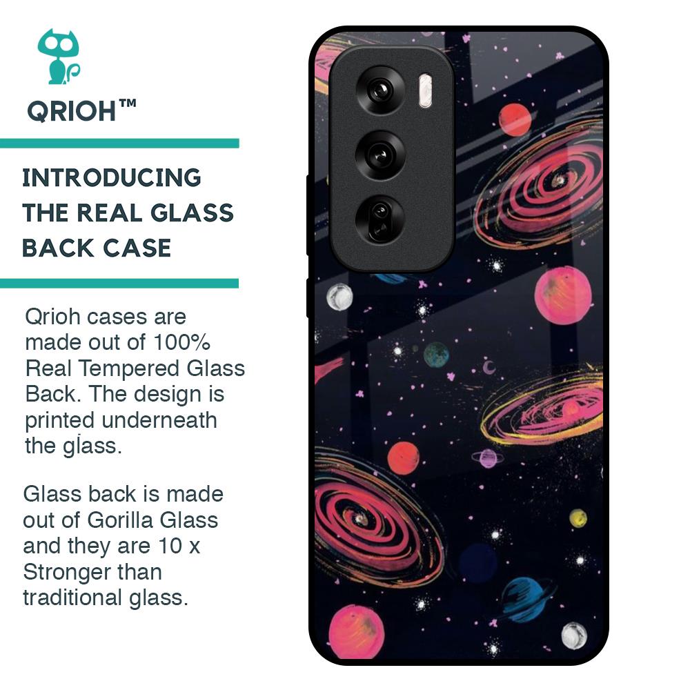 Galaxy In Dream Glass Case For Oppo Reno 12 Pro 5G