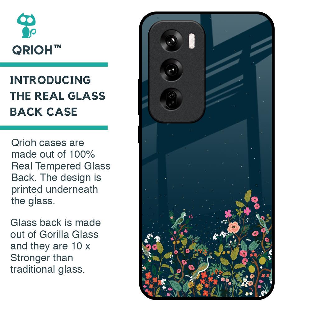 Small Garden Glass Case For Oppo Reno 12 Pro 5G