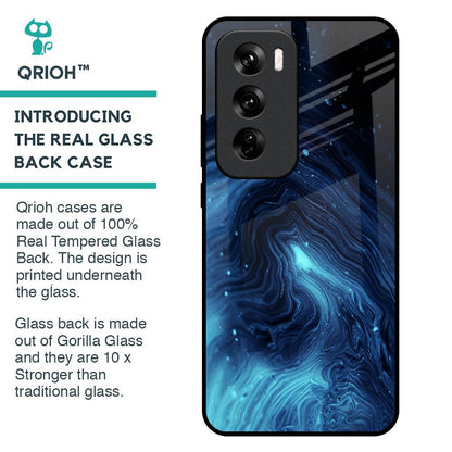 Dazzling Ocean Gradient Glass Case For Oppo Reno 12 Pro 5G