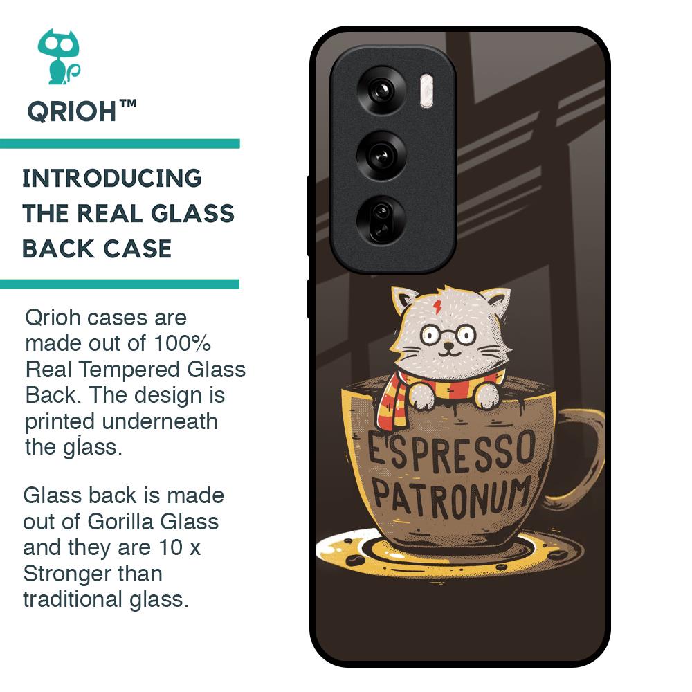 Tea With Kitty Glass Case For Oppo Reno 12 Pro 5G