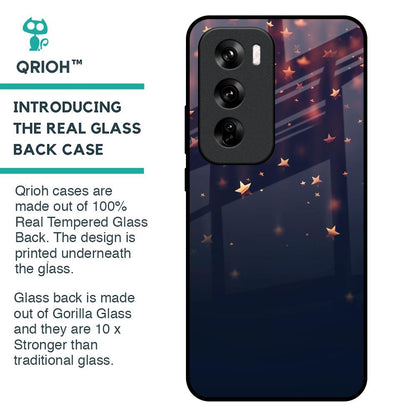 Falling Stars Glass Case For Oppo Reno 12 Pro 5G