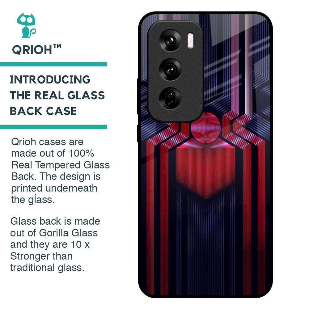 Super Art Logo Glass Case For Oppo Reno 12 Pro 5G