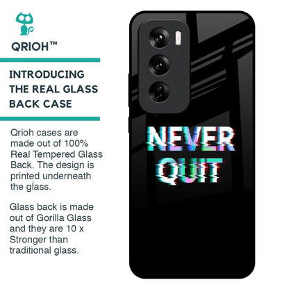 Never Quit Glass Case For Oppo Reno 12 Pro 5G