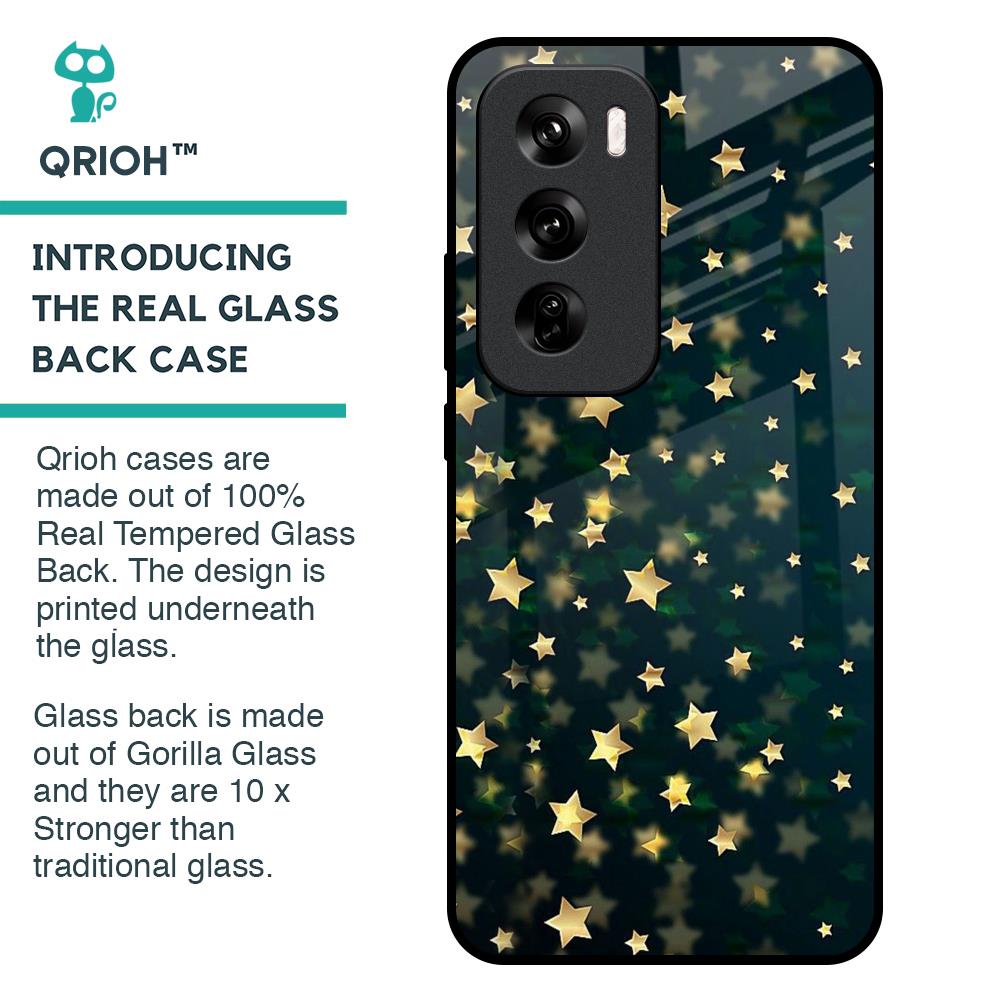 Dazzling Stars Glass Case For Oppo Reno 12 Pro 5G