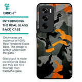 Camouflage Orange Glass Case For Oppo Reno 12 Pro 5G