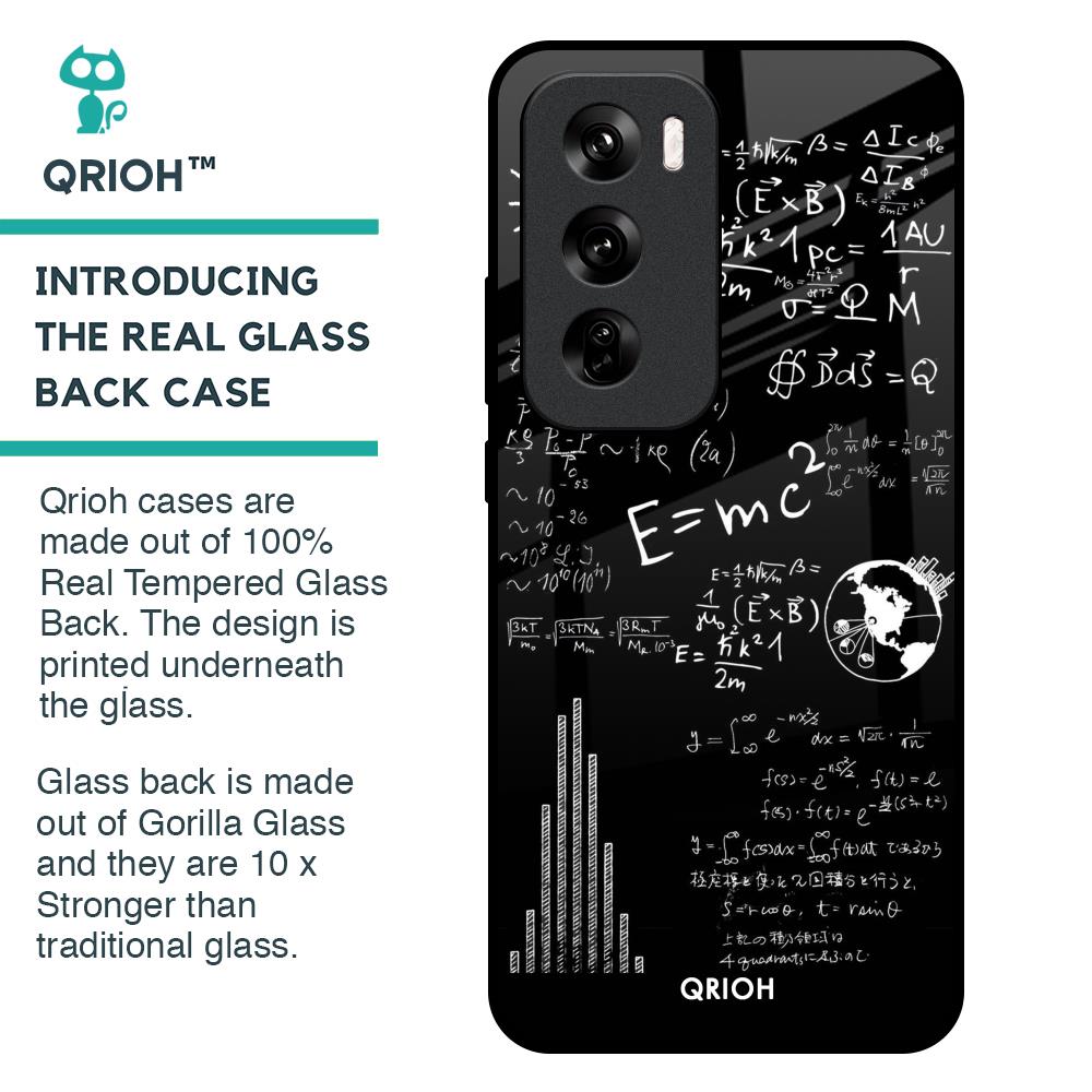Funny Math Glass Case for Oppo Reno 12 Pro 5G