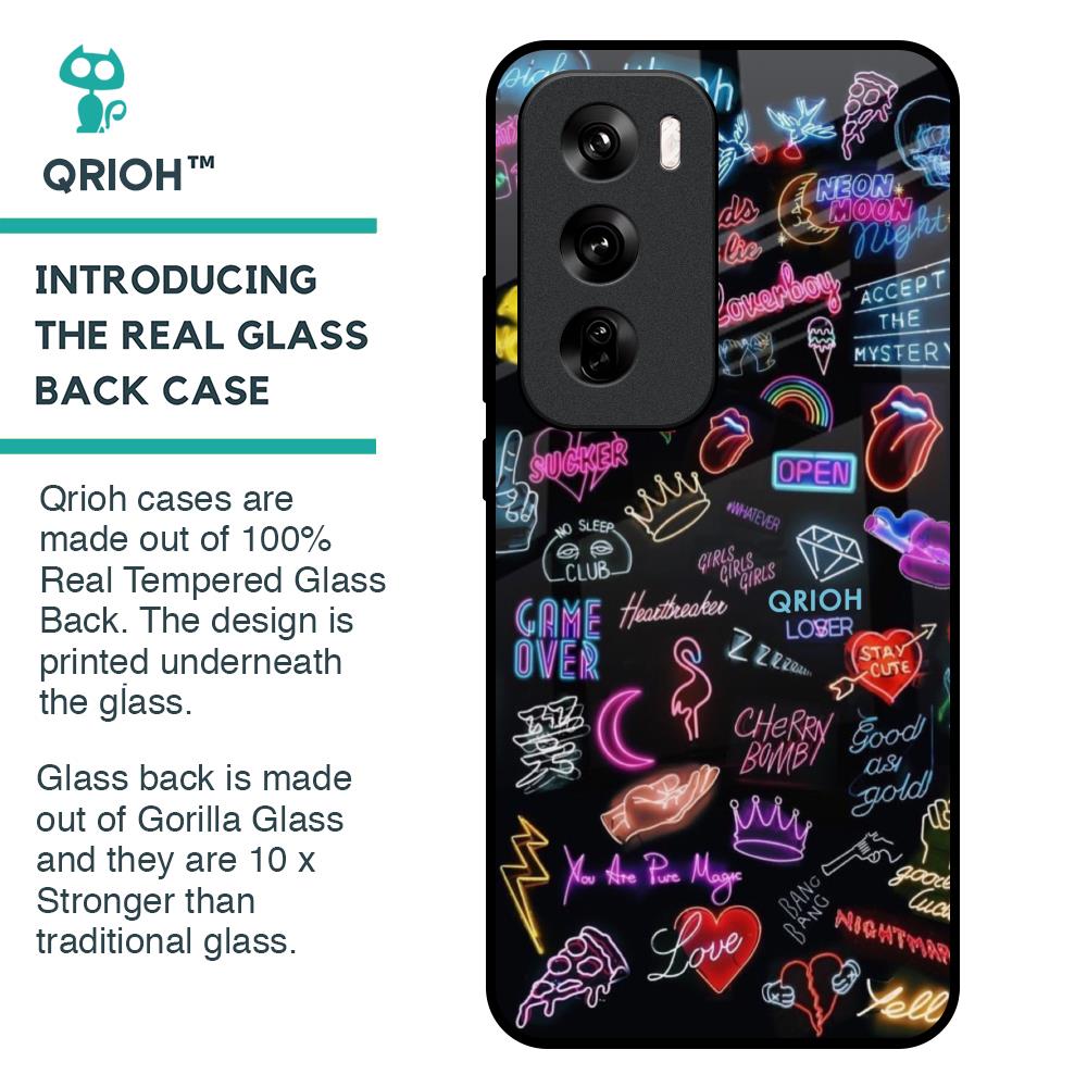 Accept The Mystery Glass Case for Oppo Reno 12 Pro 5G