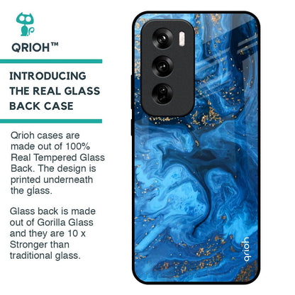 Gold Sprinkle Glass Case for Oppo Reno 12 Pro 5G