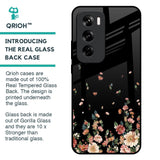 Floating Floral Print Glass Case for Oppo Reno 12 Pro 5G