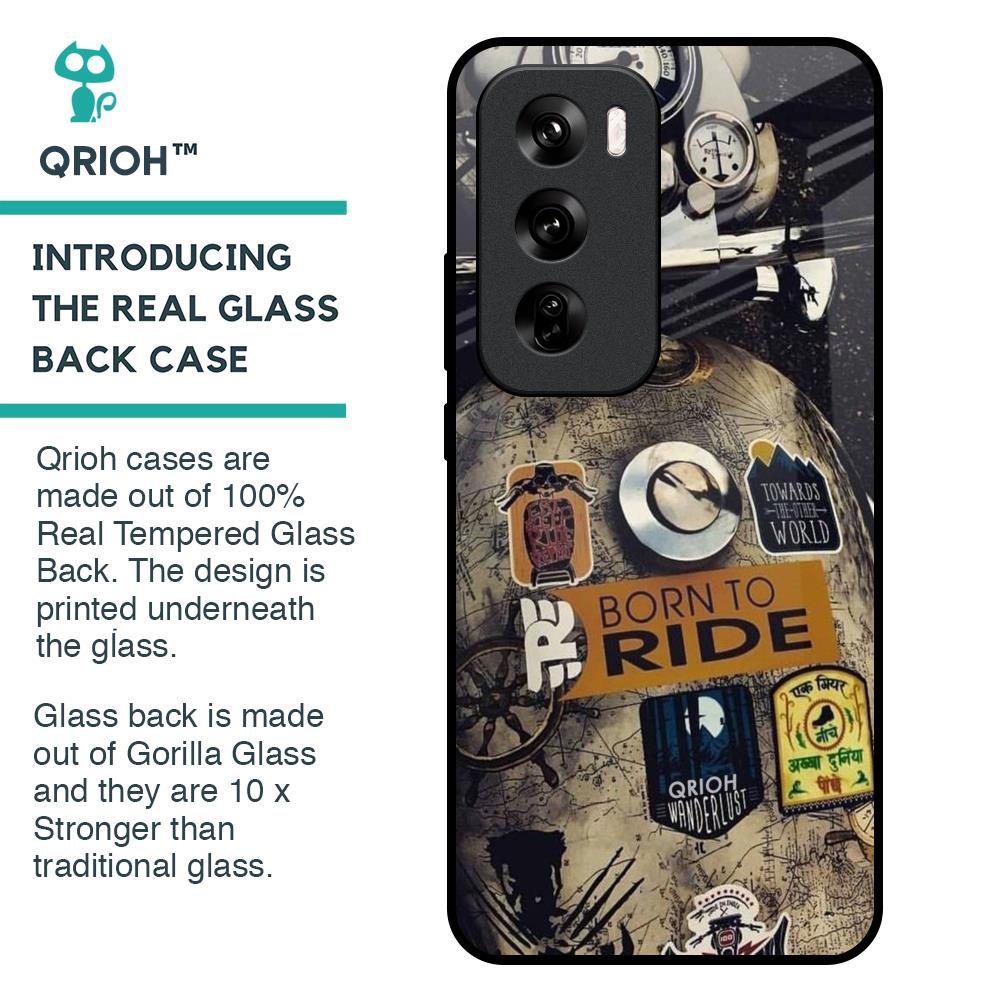 Ride Mode On Glass Case for Oppo Reno 12 Pro 5G