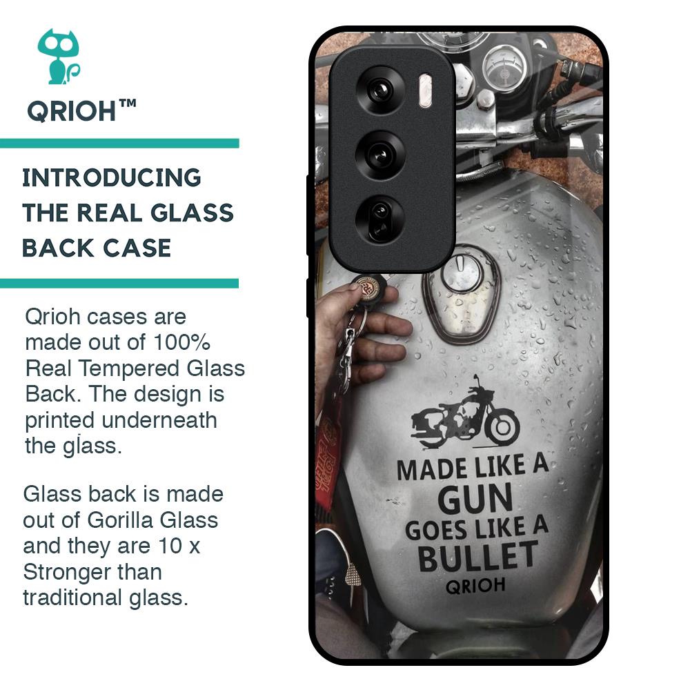 Royal Bike Glass Case for Oppo Reno 12 Pro 5G