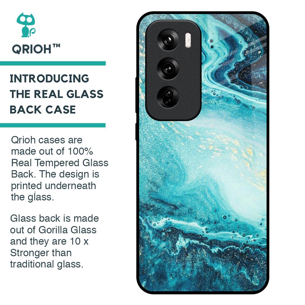 Sea Water Glass Case for Oppo Reno 12 Pro 5G