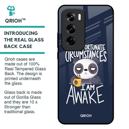 Struggling Panda Glass Case for Oppo Reno 12 Pro 5G