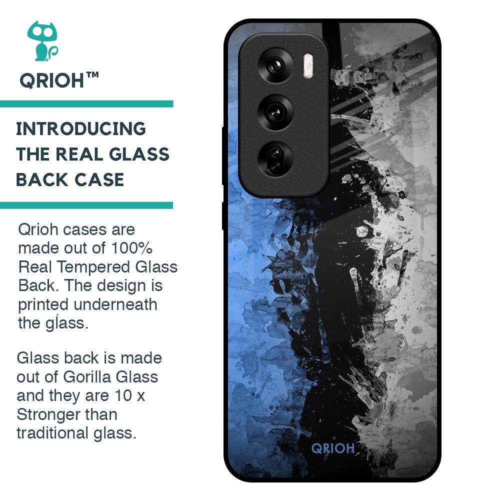 Dark Grunge Glass Case for Oppo Reno 12 Pro 5G