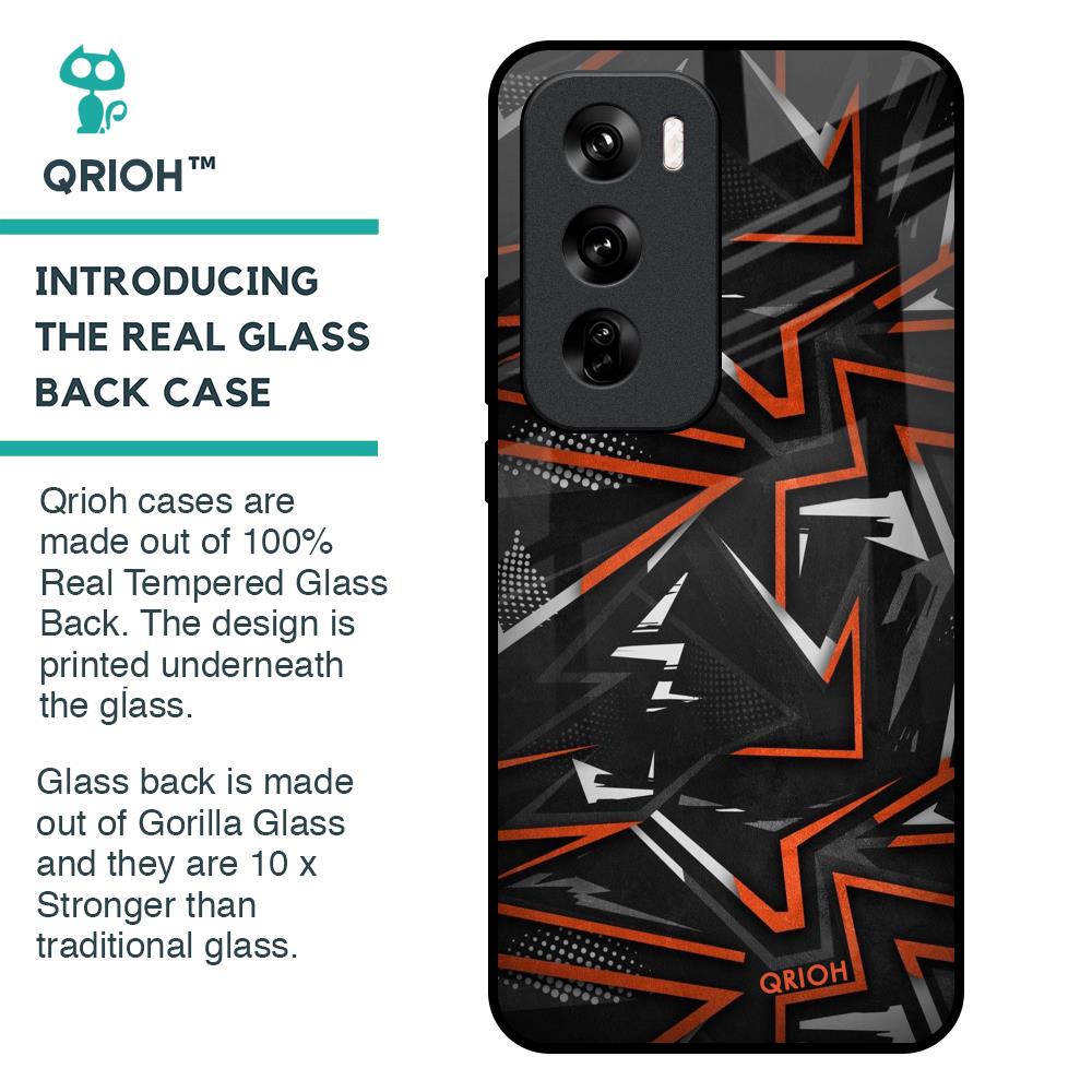 Vector Art Glass Case for Oppo Reno 12 Pro 5G