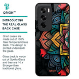 Retro Gorgeous Flower Glass Case for Oppo Reno 12 Pro 5G