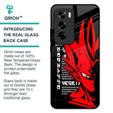 Red Vegeta Glass Case for Oppo Reno 12 Pro 5G