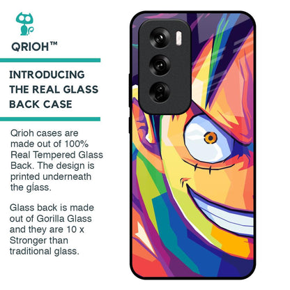 Monkey Wpap Pop Art Glass Case for Oppo Reno 12 Pro 5G