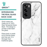 Modern White Marble Glass Case for Oppo Reno 12 Pro 5G