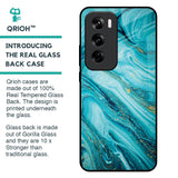 Ocean Marble Glass Case for Oppo Reno 12 Pro 5G