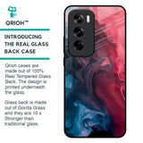 Blue & Red Smoke Glass Case for Oppo Reno 12 Pro 5G