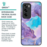 Alcohol ink Marble Glass Case for Oppo Reno 12 Pro 5G
