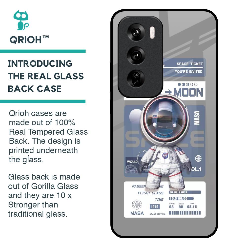 Space Flight Pass Glass Case for Oppo Reno 12 Pro 5G
