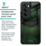 Green Leather Glass Case for Oppo Reno 12 Pro 5G