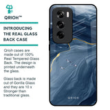 Deep Ocean Marble Glass Case for Oppo Reno 12 Pro 5G