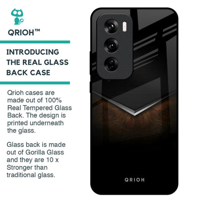 Dark Walnut Glass Case for Oppo Reno 12 Pro 5G