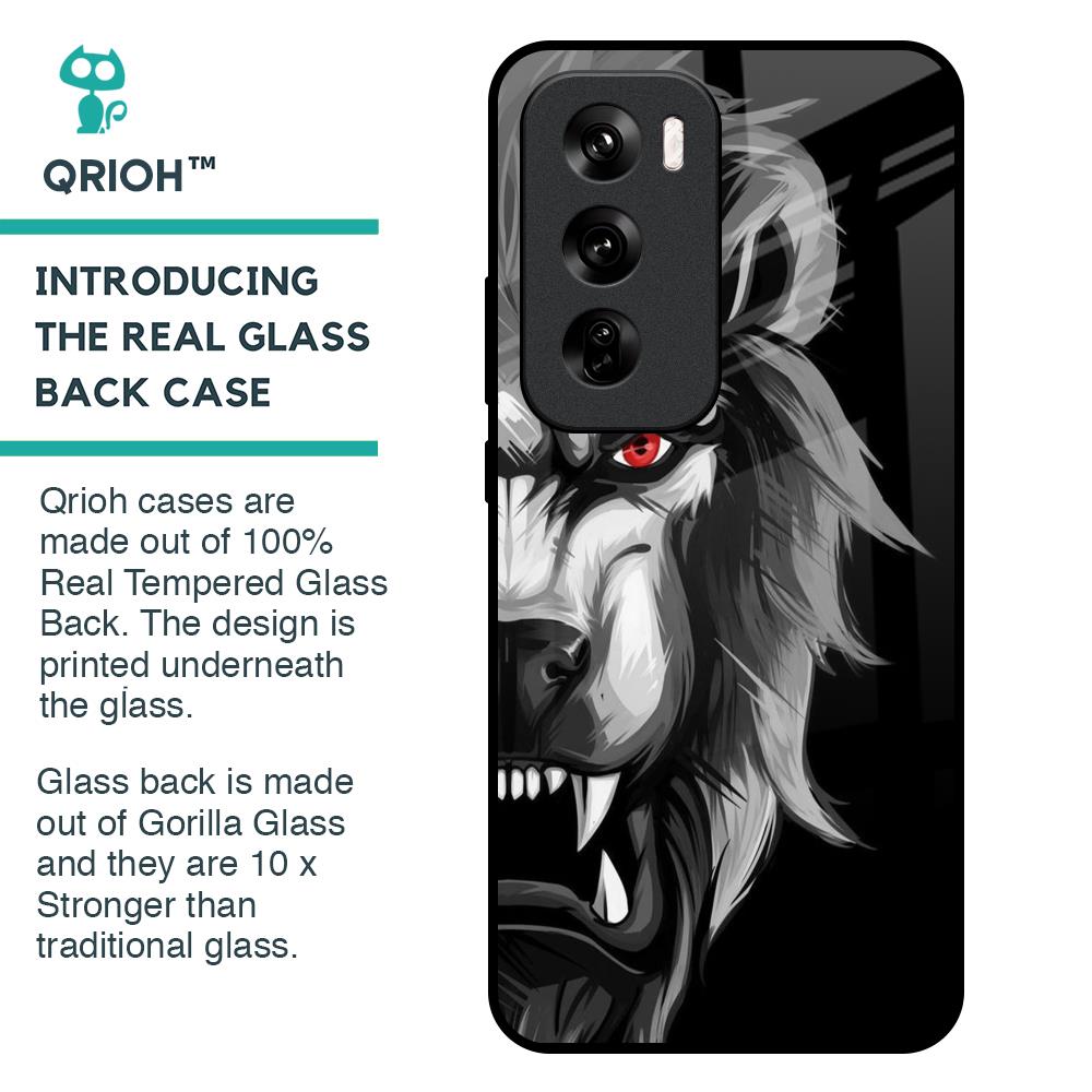 Wild Lion Glass Case for Oppo Reno 12 Pro 5G