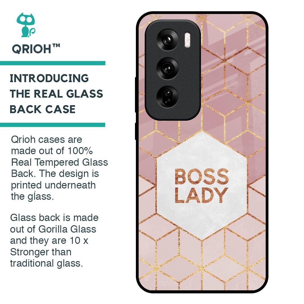 Boss Lady Glass Case for Oppo Reno 12 Pro 5G