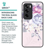 Elegant Floral Glass Case for Oppo Reno 12 Pro 5G