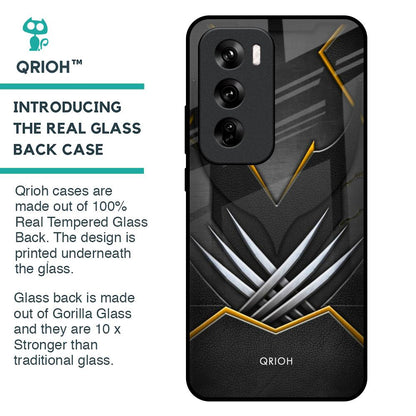 Black Warrior Glass Case for Oppo Reno 12 Pro 5G