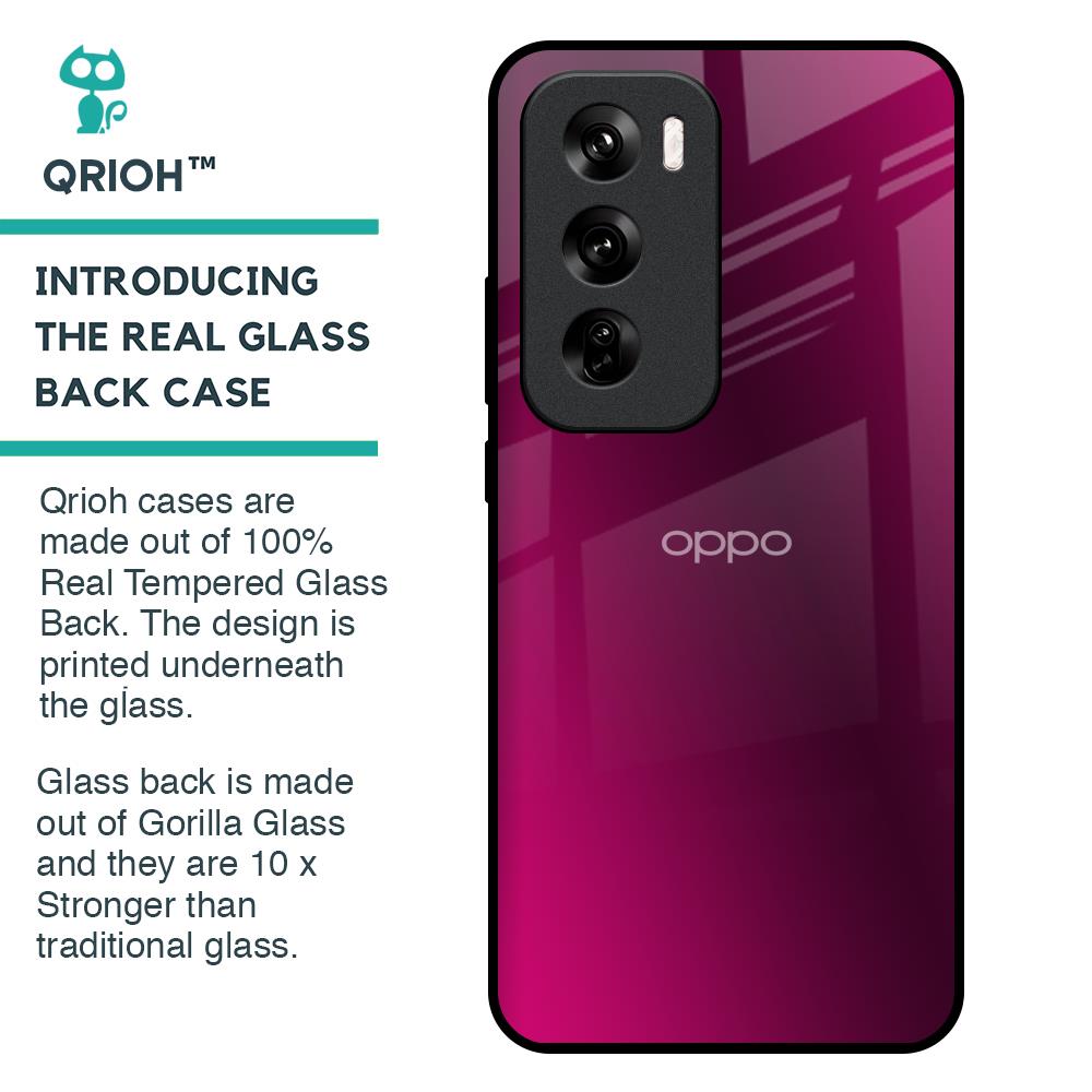 Pink Burst Glass Case for Oppo Reno 12 Pro 5G