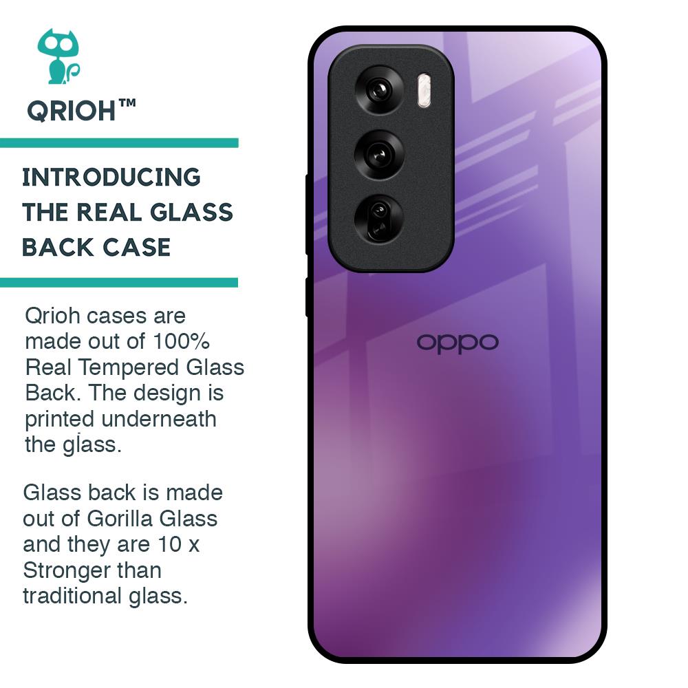 Ultraviolet Gradient Glass Case for Oppo Reno 12 Pro 5G