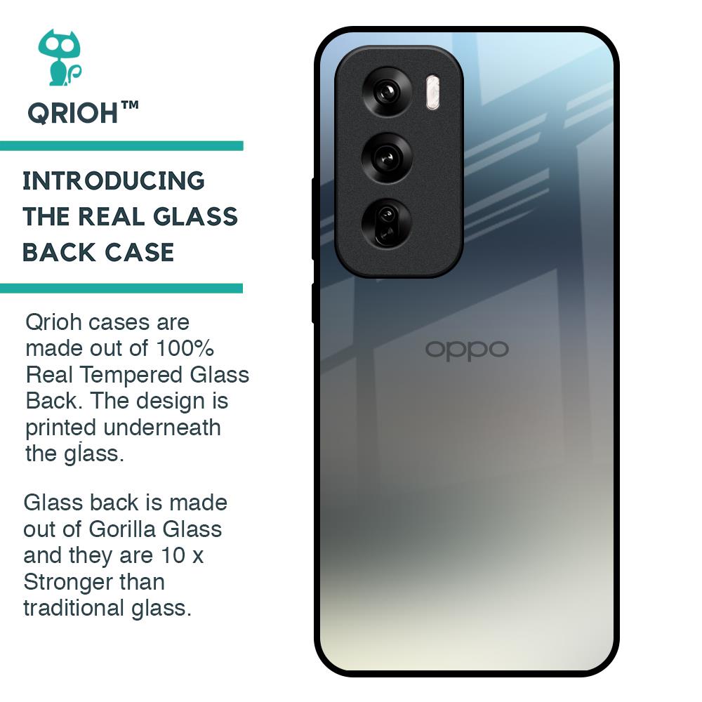 Tricolor Ombre Glass Case for Oppo Reno 12 Pro 5G