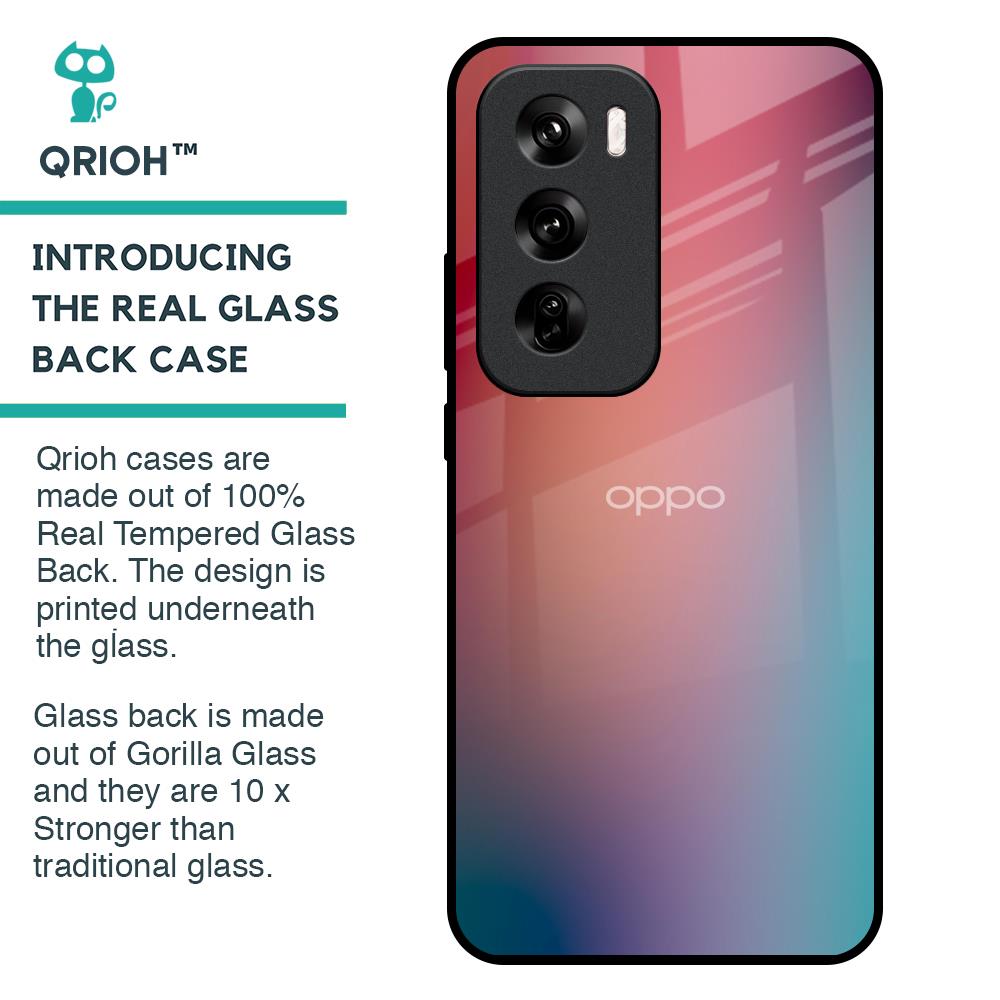 Dusty Multi Gradient Glass Case for Oppo Reno 12 Pro 5G
