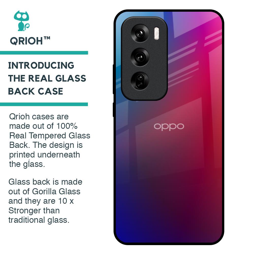 Magical Color Shade Glass Case for Oppo Reno 12 Pro 5G