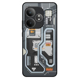 Retro Futuristic Realme GT 6 5G Glass Back Cover Online