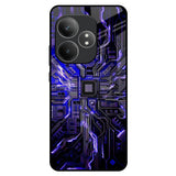 Techno Color Pattern Realme GT 6 5G Glass Back Cover Online